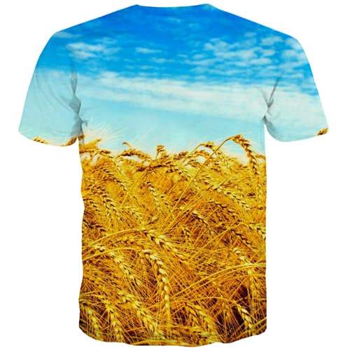 
Food T-shirt Men Blue Sky Tshirt Anime Harajuku T shirts Funny Golden Tshirts Cool Leisure T-shirts Graphic Short Sleeve summer - KYKU
                