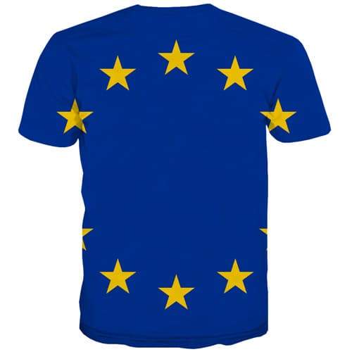 
Eu Flag T shirts Men Europe T-shirts 3d Blue Shirt Print Star Tshirt Printed Harajuku T shirts Funny Short Sleeve summer - KYKU
                