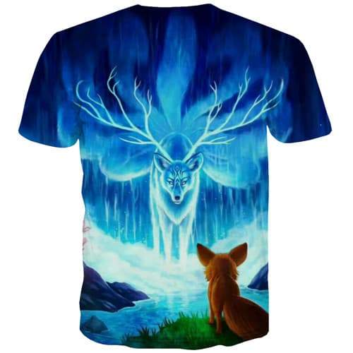 
Wolf T shirts Men Animal Shirt Print Deer Tshirts Casual Novel Tshirt Anime Harajuku Tshirt Printed Short Sleeve Full Print - KYKU
                