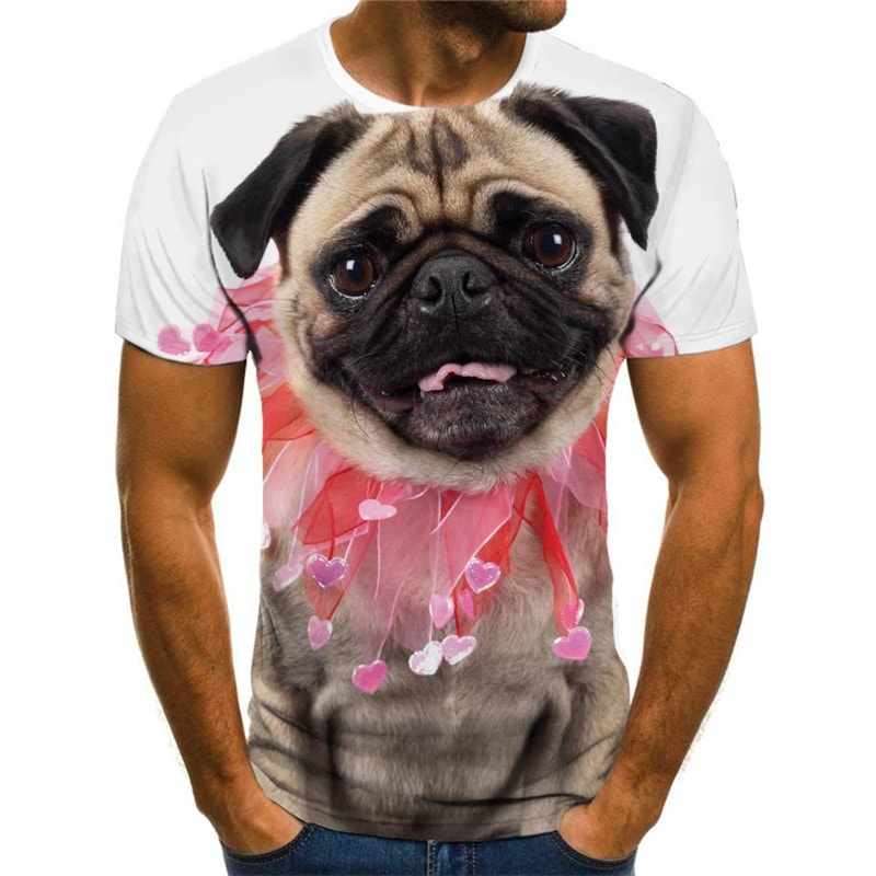 dog tshirts Puppy Cute Pets tee top art costume men Cool big Smart dogs