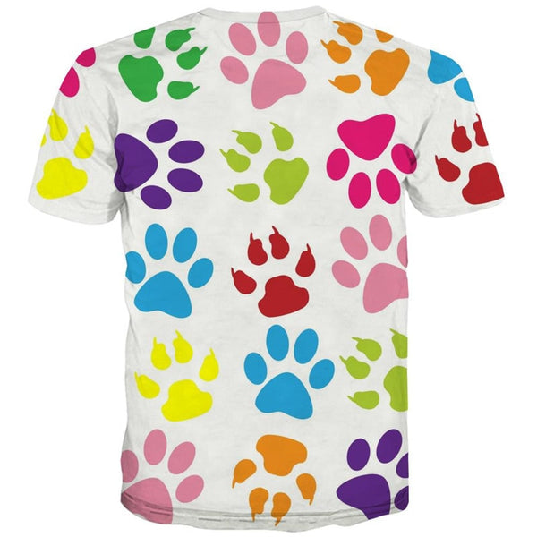 
shirts dog paw print Puppy Cute Pets Casual shirt 3D men Cool big Smart dogs art costume
                
