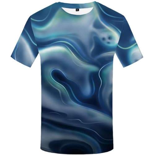 Psychedelic T shirts Men Halloween Tshirts Casual Skull Tshirt Printed Fantasy T-shirts 3d Space Shirt Print Short Sleeve summer - KYKU
