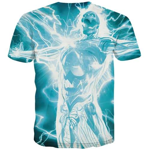 
Skull T shirts Men Lightning Tshirt Anime Hip Hop T shirts Funny Halloween Tshirts Casual Street Tshirts Novelty Short Sleeve - KYKU
                