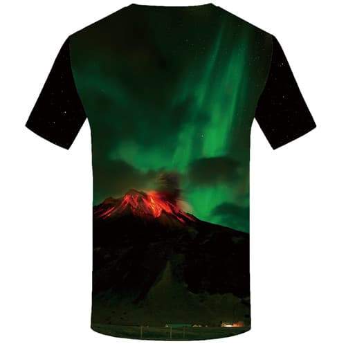 
Northern Lights T-shirt Men Aurora Shirt Print Fire T-shirts 3d Mountain Tshirts Casual Gothic T shirts Funny Short Sleeve - KYKU
                