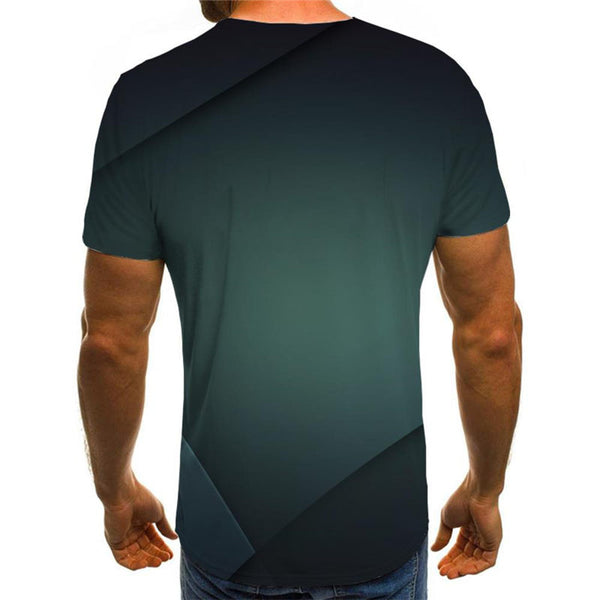 
Black and green gradient irregular texture tshirt special texture Cool different art costume Casual men
                