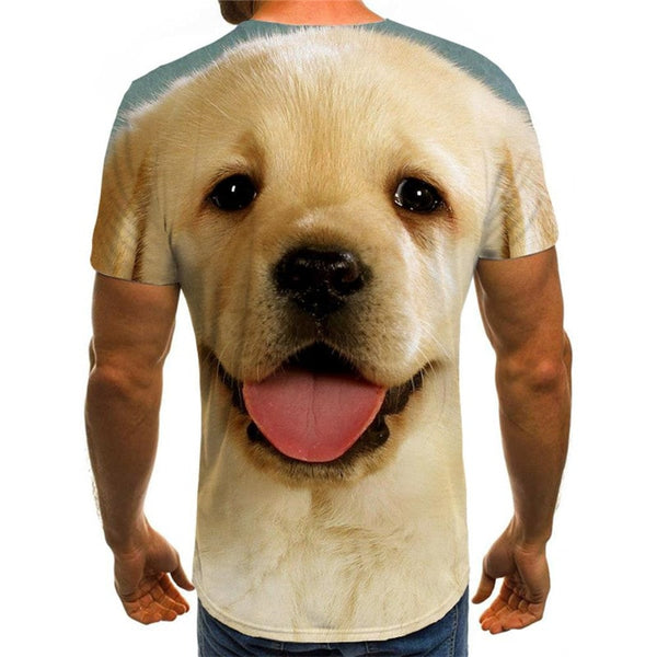 
tshirts Golden Retriever dog Puppy Cute Pets Casual shirt 3D men big Smart dogs art costume Casual
                