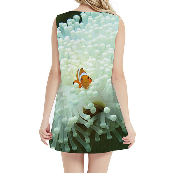 
Fish Dress Women Fishinger Sundress Animal Tank Tropical Short White Sexy Womens Clothing Vintage
                