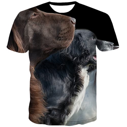 Animal T-shirt Men Dog Tshirts Casual Lovely T-shirts 3d Funny Shirt Print Harajuku T shirts Funny Short Sleeve Full Print Men - KYKU