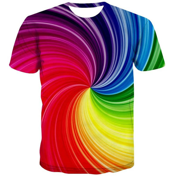 abstract tshirt  personality tee shirt  fun geometric colorful art men Casual art costume