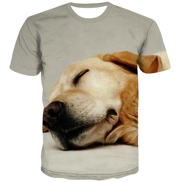 
tshirt animaldocile pets Novelty 3D shirtCool men dog art costume
                