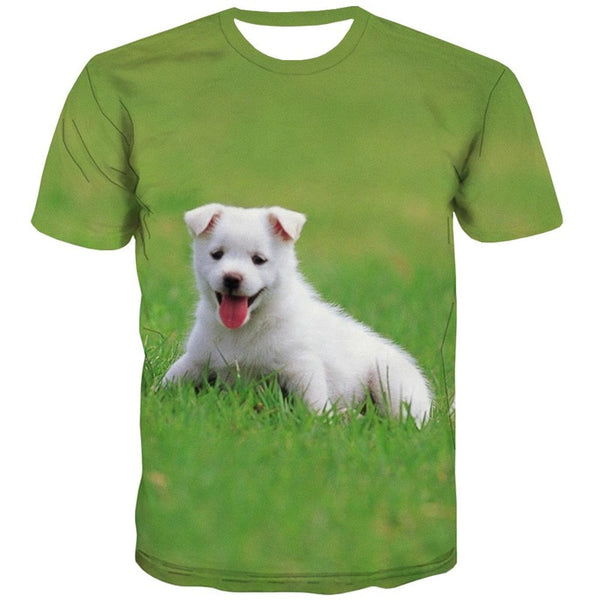 
tshirts Little White dog t shirt 3D Puppy Cute Pets man big Smart dogs art costume Cool
                