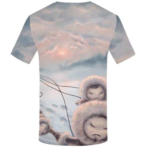 
Northern Lights T-shirt Men Aurora Tshirts Casual Colorful T shirts Funny Animal Tshirts Cool Art Tshirts Novelty Short Sleeve - KYKU
                