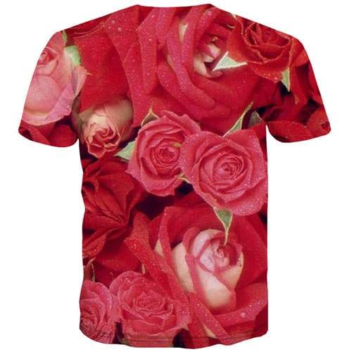 
Rose T shirts Men Element Tshirts Novelty Floral Tshirts Casual Red Tshirt Anime Leisure T-shirts 3d Short Sleeve Fashion Men - KYKU
                