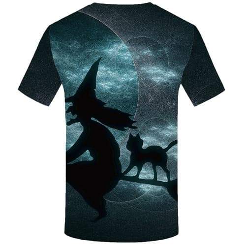 
Halloween T shirts Men Witch Tshirts Novelty Cat Tshirt Printed Animal T-shirts 3d Ghost Tshirt Anime Short Sleeve Hip hop - KYKU
                