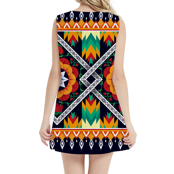 
Flower Dress Women Geometric Tank Cartoon Boho Vintage Sexy Colorful Office Womens Clothing Tassel
                