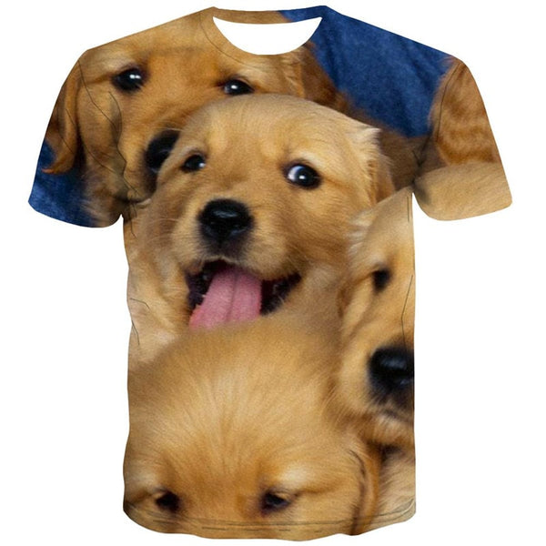 
Golden Retriever dog t shirt Print clothes Puppy Cute Pets big Smart dogs art costume Cool man
                