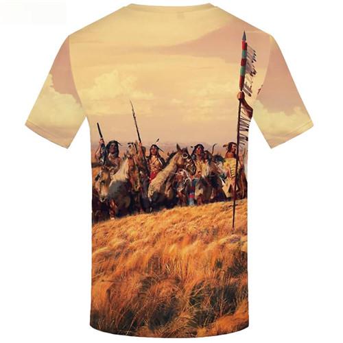 
Indians T-shirt Men Character Tshirt Anime Sky Shirt Print Tribe T-shirts 3d War T-shirts Graphic Short Sleeve summer Men
                
