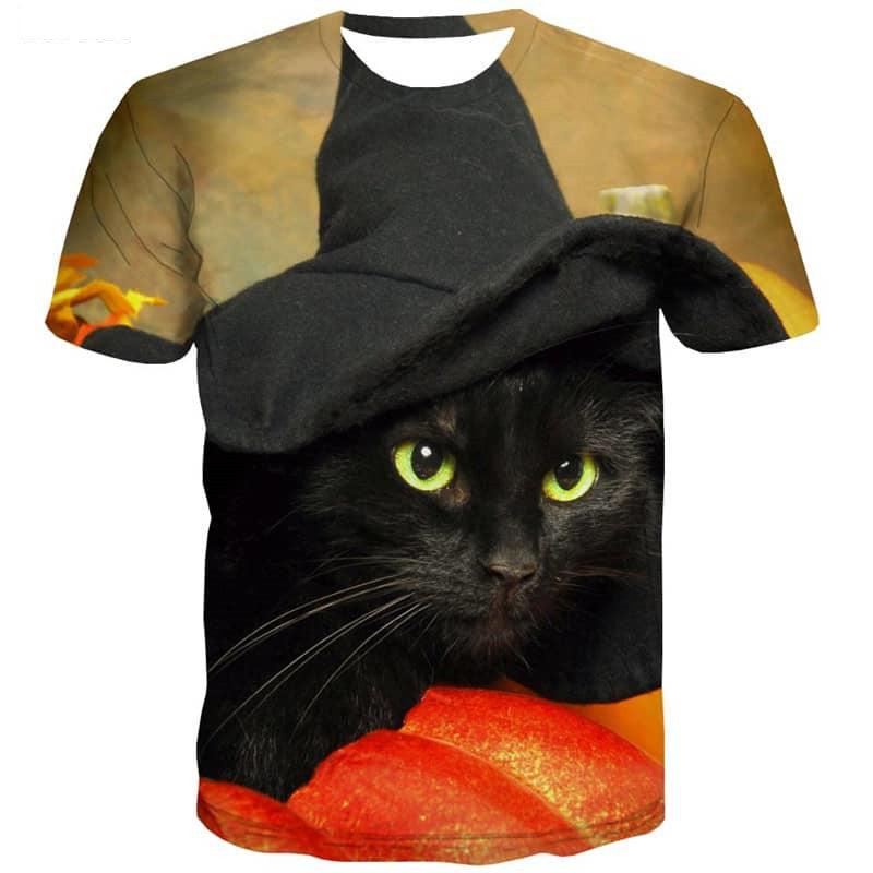 kitten shirt Casual cat art costume Cool man pet
