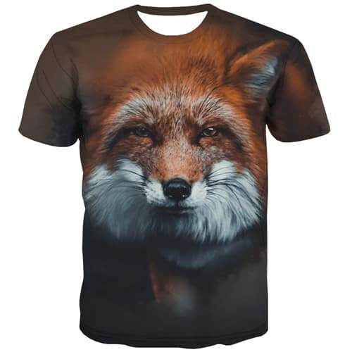 Wolf T shirts Men Animal T-shirts Graphic Lovely T-shirts 3d Leisure Tshirts Cool Anime T shirts Funny Short Sleeve Punk Rock - KYKU