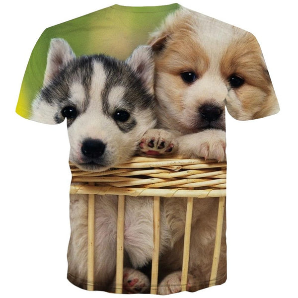 
tshirts Husky dog Puppy Cute Pets Print clothes art costume men big Smart Husky dogs Casual
                