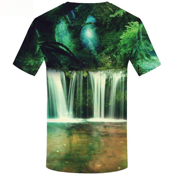 
Forest T-shirts Men Green Tshirts Print Harajuku T-shirt 3d Reflection Tshirt Anime - KYKU
                