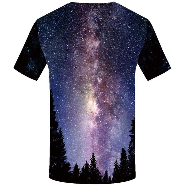 
Galaxy Space T-shirts Men Forest Tshirt Anime Nebula T shirts Funny Colorful T-shirt 3d Tree Tshirts Print Mens Clothing Casual - KYKU
                