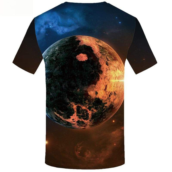 
Galaxy Space T shirts Men Yinyang Tshirt Printed Earth Tshirts Casual - KYKU
                
