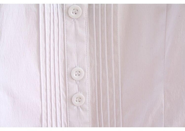 
Elegant Bodysuits Women Office Lady White Body Shirt Long Sleeved Blouse Turn Down Collar Tops Female Womens Clothing 2020 - KYKU
                